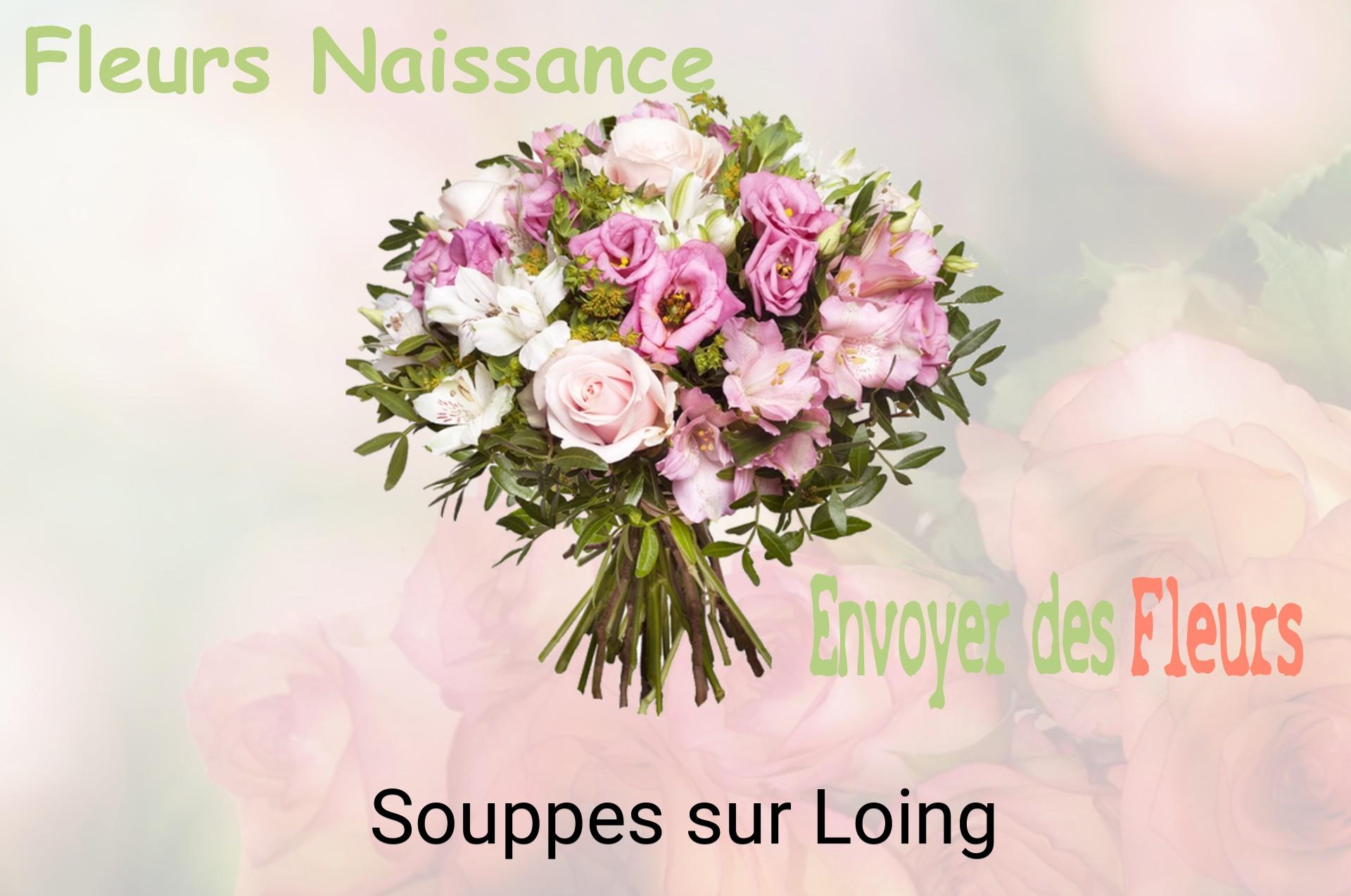 Bouquet de fleurs de naissance livré à Souppes-sur-Loing