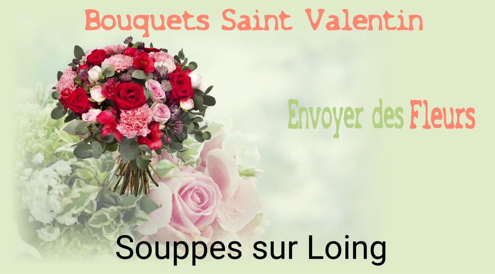 Roses de Saint-Valentin livrées à Souppes-sur-Loing
